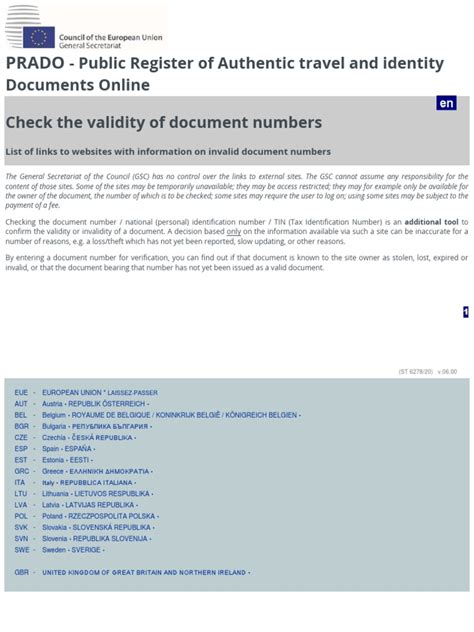 prado uk passport|Public Register of Authentic Travel and Identity Documents .